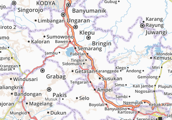 Tingkir Map