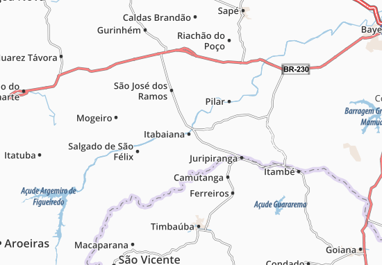 Itabaiana Map