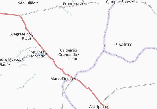 Mapa Caldeirão Grande do Piauí