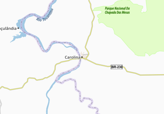 Kaart Plattegrond Carolina