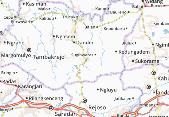 Karte Stadtplan Temayang