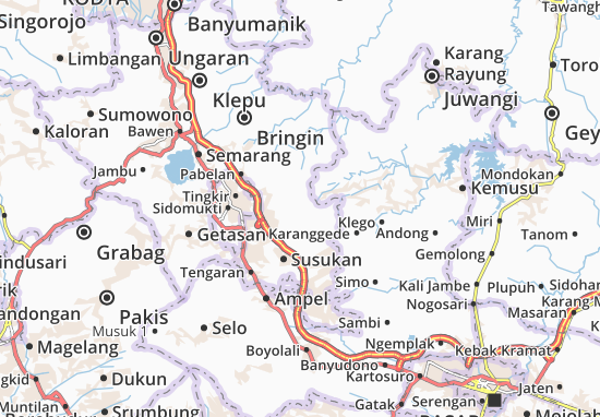 Karte Stadtplan Suruh