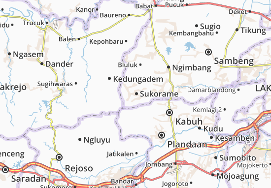 Karte Stadtplan Sukorame