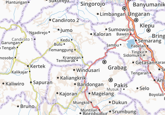 Kaart Plattegrond Kranggan