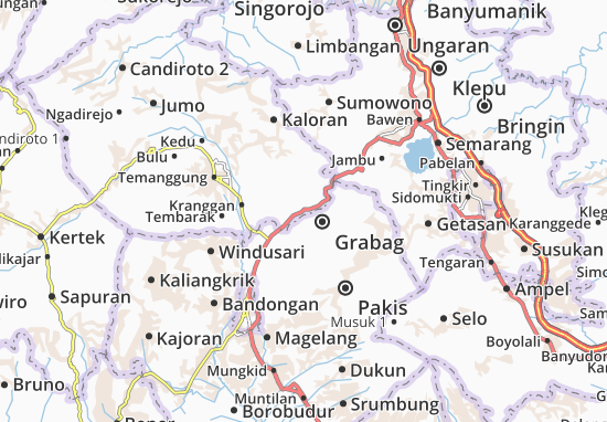 Karte Stadtplan Pringsurat