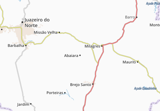 Karte Stadtplan Abaiara