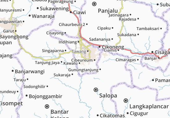 Kaart Plattegrond Kawalu