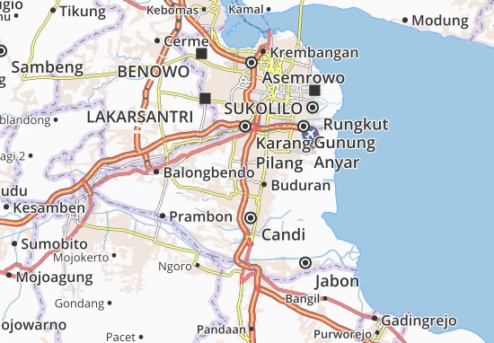 Karte Stadtplan Ganting
