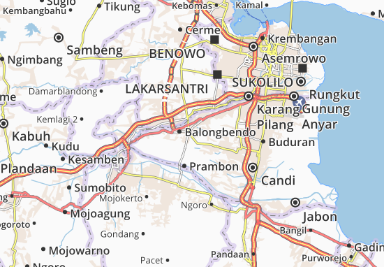 Karte Stadtplan Krian