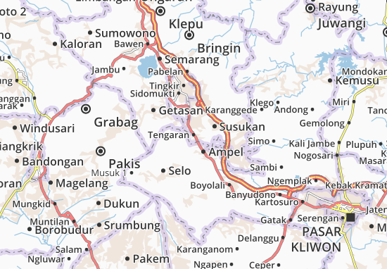 Karte Stadtplan Tengaran