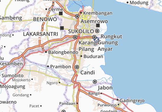 Karte Stadtplan Buduran