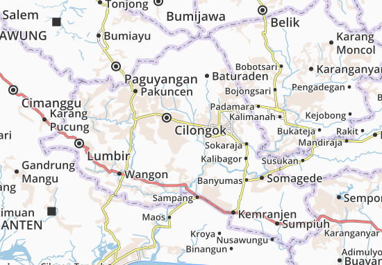 Karte Stadtplan Tamansari