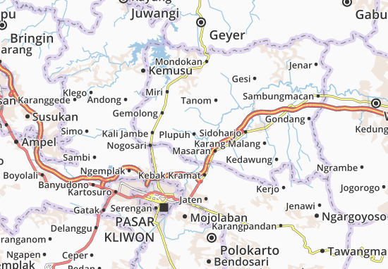 Plupuh Map