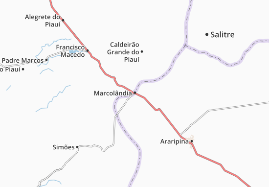 Mapa Marcolândia