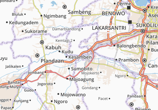 Karte Stadtplan Gedek