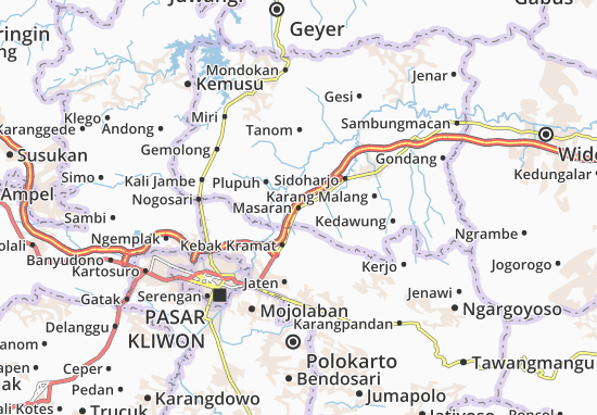 Mapa Masaran