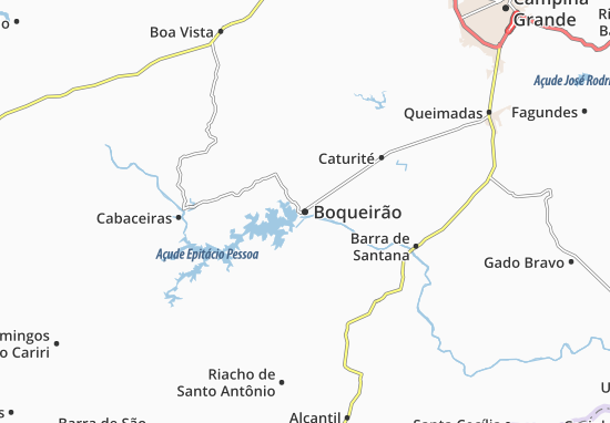Kaart Plattegrond Boqueirão