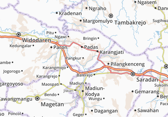 Karte Stadtplan Pangkur