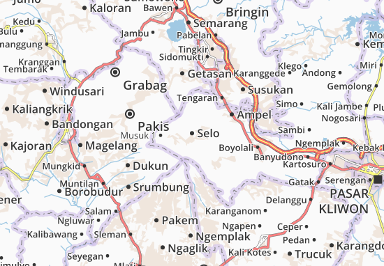 Karte Stadtplan Selo
