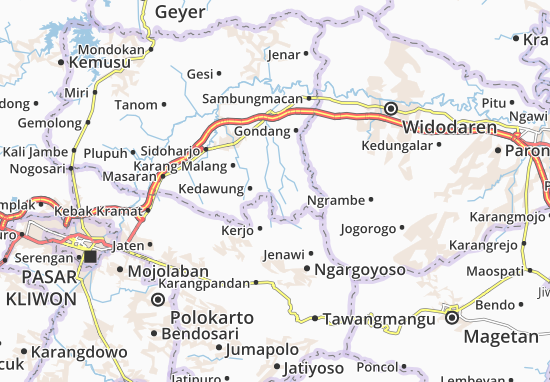 Sambirejo Map