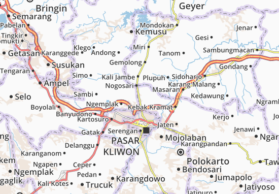 Mapa Gondangrejo