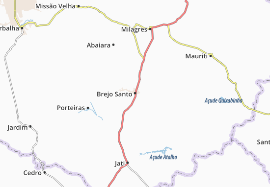 Karte Stadtplan Brejo Santo