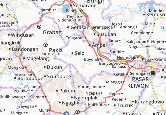 Karte Stadtplan Cepogo
