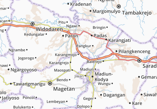 Karangmojo Map