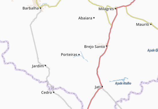 Kaart Plattegrond Porteiras