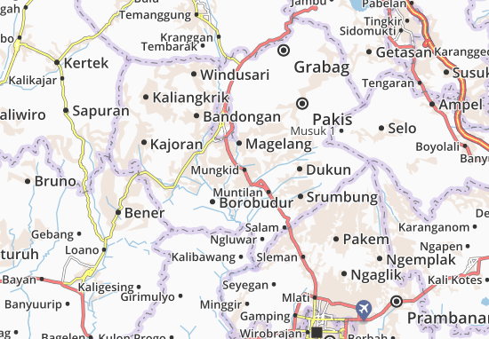 Karte Stadtplan Mungkid