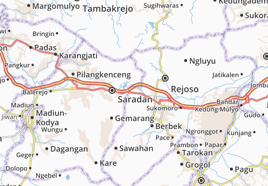 Karte Stadtplan Wilangan