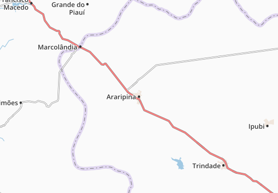 Karte Stadtplan Araripina