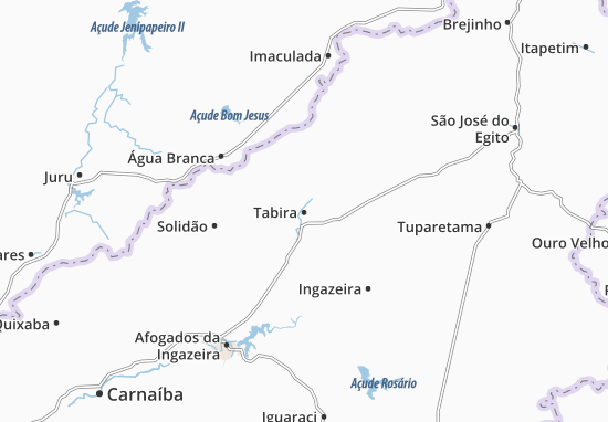 Karte Stadtplan Tabira
