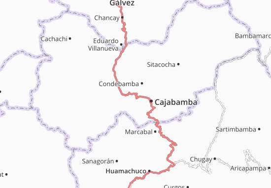 Karte Stadtplan Condebamba