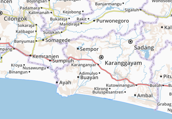Mapa Gombong
