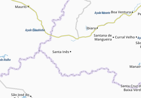 Karte Stadtplan Santa Inês