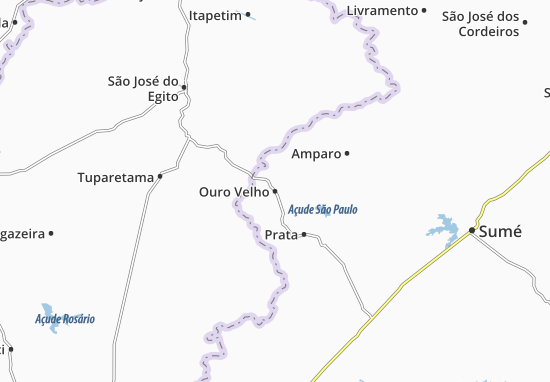 Kaart Plattegrond Ouro Velho