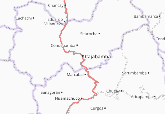 Kaart Plattegrond Cajabamba