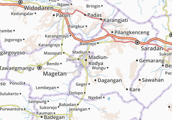 Madiun-Kodya Map
