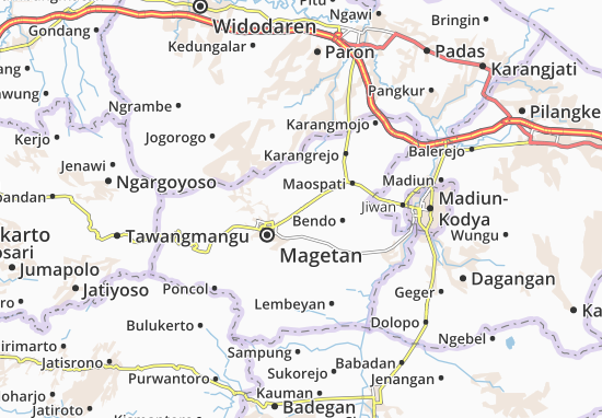 Karte Stadtplan Sukomoro