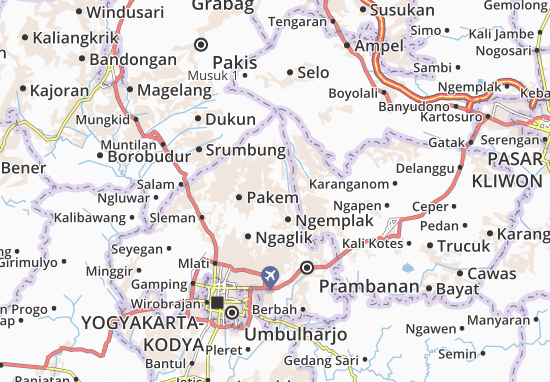 Cangkringan Map