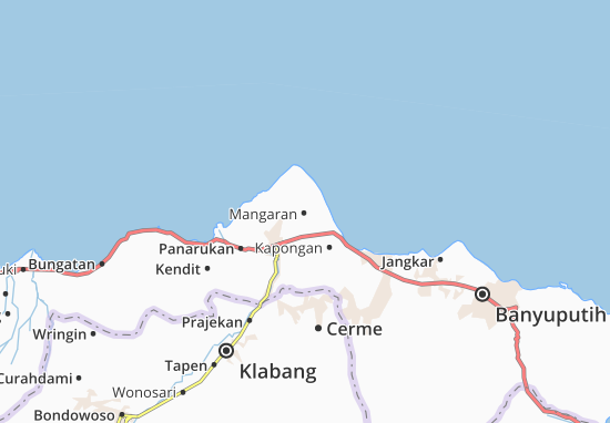 Karte Stadtplan Mangaran