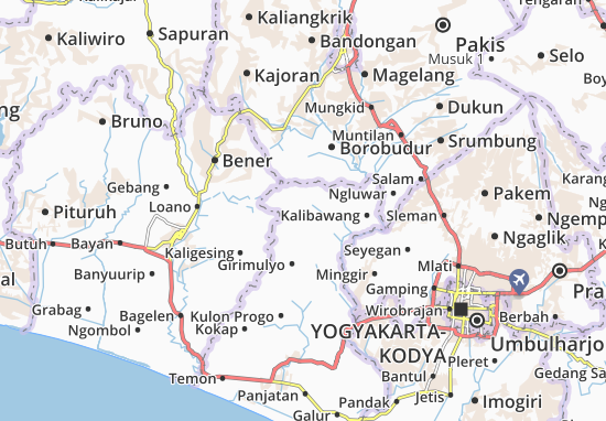 Karte Stadtplan Samigaluh
