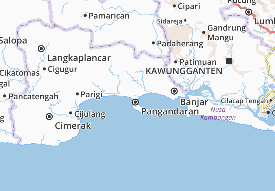 Pangandaran Map