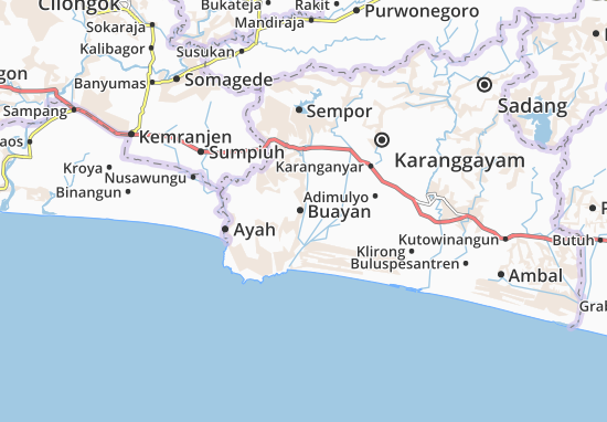 Karte Stadtplan Buayan
