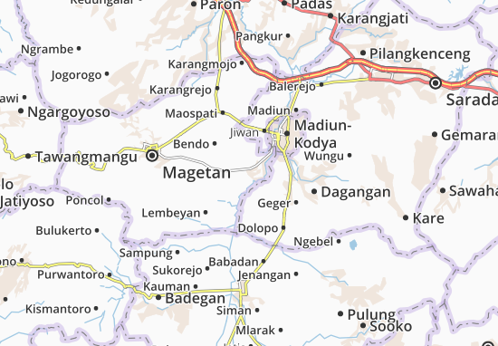 Mapa Takeran
