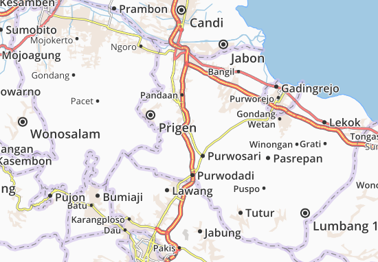 Karte Stadtplan Sukorejo