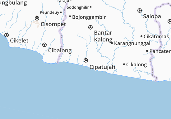 Cipatujah Map