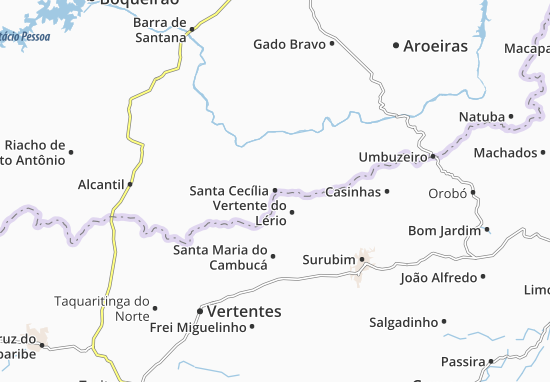 Santa Cecília Map