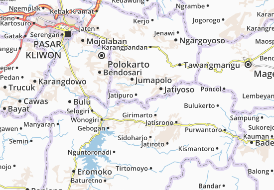 Kaart Plattegrond Jatipuro